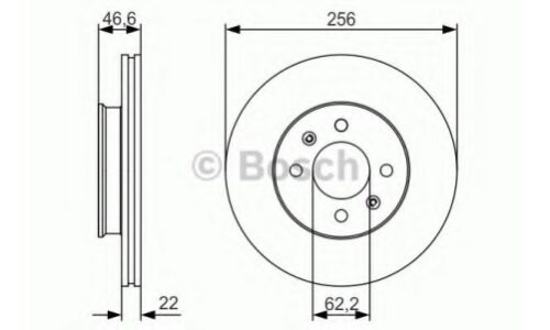 Диск тормозной | перед Bosch, арт. 0 986 479 R77