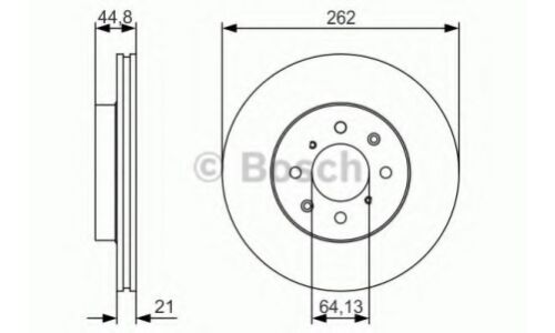 Диск тормозной | перед Bosch, арт. 0 986 479 R80