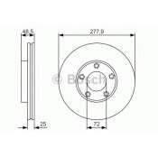Диск тормозной | перед Bosch, арт. 0 986 479 R83