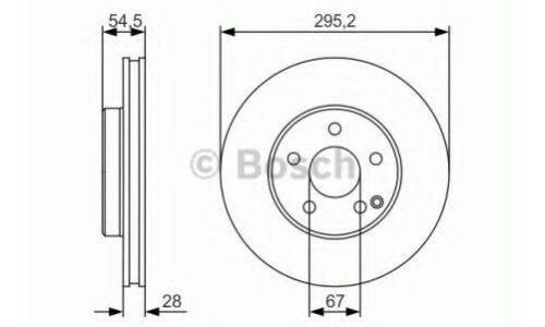 Диск тормозной | перед Bosch, арт. 0 986 479 S07