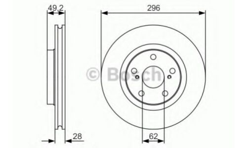 Диск тормозной Bosch, арт. 0 986 479 S22