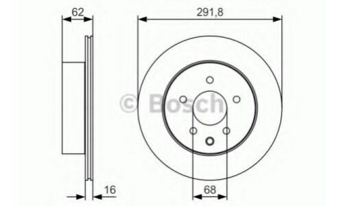 Диск тормозной | зад Bosch, арт. 0 986 479 S31
