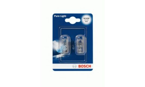 Лампа Bosch Pure Light W16W (W2.1x9.5d, T15), 12В, 16Вт, 1 шт, арт. 1 987 301 049