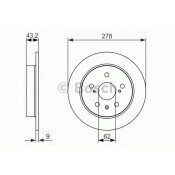 Диск тормозной | зад Bosch, арт. 0 986 479 047