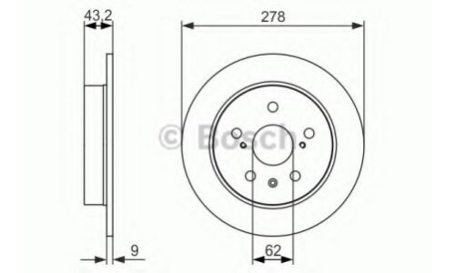 Диск тормозной | зад Bosch, арт. 0 986 479 047