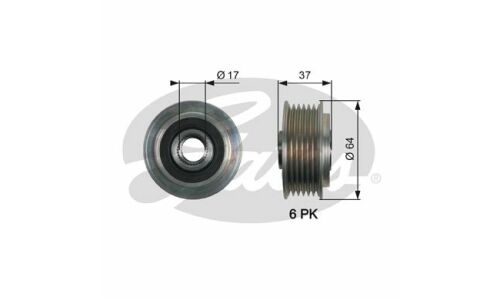 Механизм свободного хода генератора Gates, арт. OAP7160