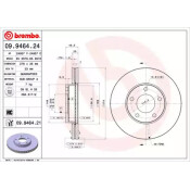Диск тормозной UV Coated | перед Brembo, арт. 09.9464.21