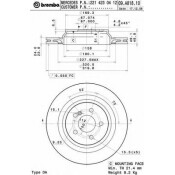 Диск тормозной Brembo, арт. 09A81811