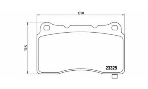 Колодки тормозные дисковые Brembo, комплект на ось (4 шт), арт. P59079