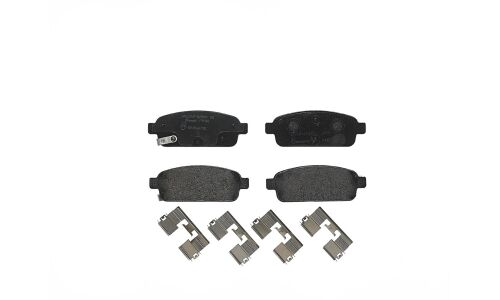 Колодки тормозные дисковые Brembo, комплект на ось (4 шт), арт. P59080