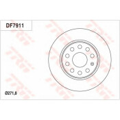 Диск тормозной TRW, задний, арт. DF7911