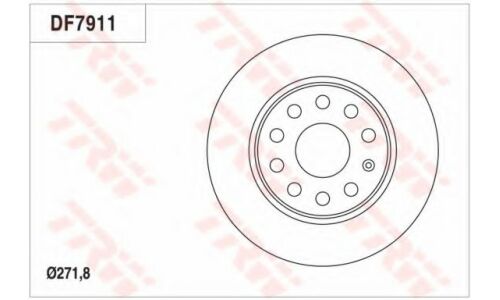Диск тормозной TRW, задний, арт. DF7911