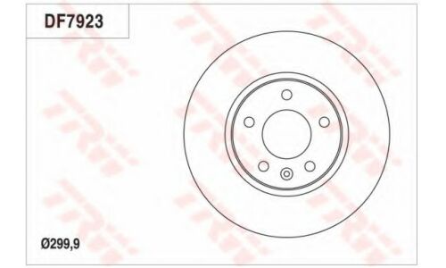 Диск тормозной TRW, передний, арт. DF7923