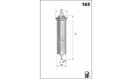 Фильтр топливный MECAFILTER, арт. ELG5421