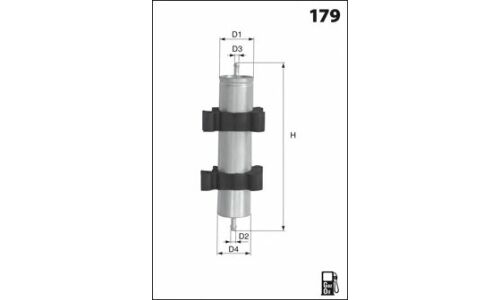 Фильтр топливный Mecafilter, арт. ELG5426