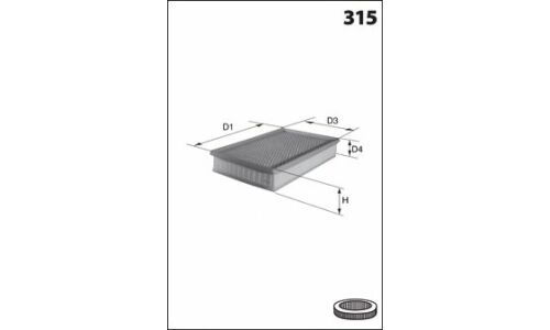 Фильтр воздушный MECAFILTER, арт. ELP9352