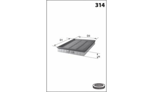 Фильтр воздушный MECAFILTER, арт. ELP9353