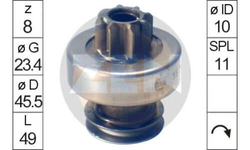 Бендикс стартера ERA, арт. ZN1674