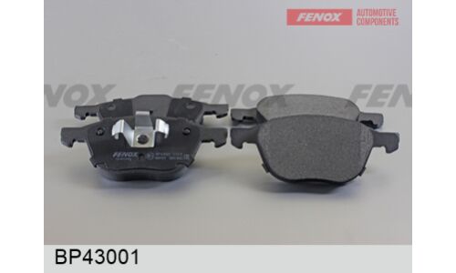 Колодки тормозные дисковые Fenox передние, комплект на ось (4 шт), арт. BP43001