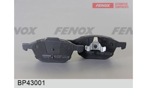 Колодки тормозные дисковые Fenox передние, комплект на ось (4 шт), арт. BP43001