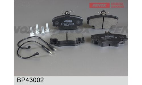 Колодки тормозные дисковые Fenox передние, комплект на ось (4 шт), арт. BP43002