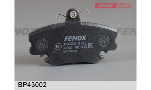 Колодки тормозные дисковые Fenox передние, комплект на ось (4 шт), арт. BP43002