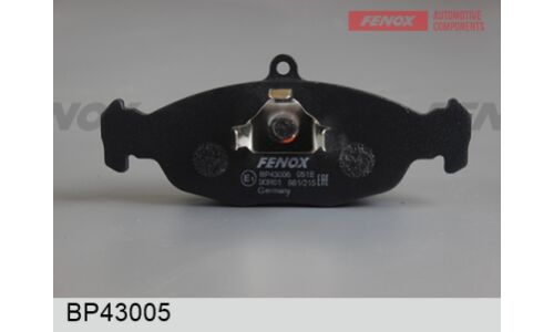 Колодки тормозные дисковые Fenox, передние, комплект на ось (4 шт), арт. BP43005