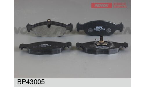 Колодки тормозные дисковые Fenox, передние, комплект на ось (4 шт), арт. BP43005