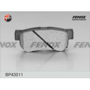 Колодки тормозные дисковые Fenox, задние, комплект на ось (4 шт), арт. BP43011