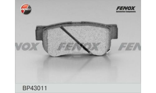 Колодки тормозные дисковые Fenox, задние, комплект на ось (4 шт), арт. BP43011