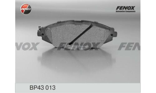 Колодки тормозные дисковые Fenox, передние, комплект на ось (4 шт), арт. BP43013