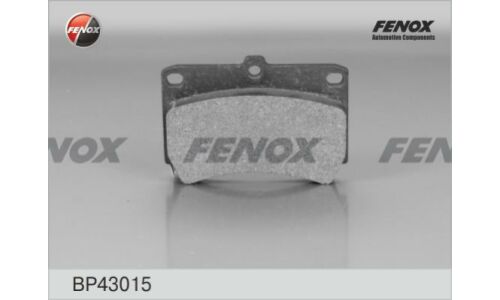 Колодки тормозные дисковые Fenox передние, комплект на ось (4 шт), арт. BP43015