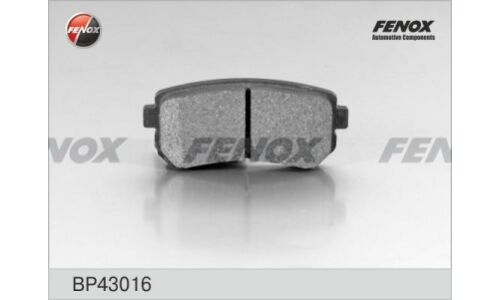 Колодки тормозные дисковые Fenox задние, комплект на ось (4 шт), арт. BP43016