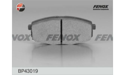Колодки тормозные дисковые Fenox, передние, комплект на ось (4 шт), арт. BP43019