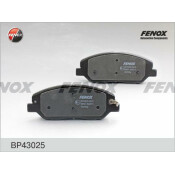 Колодки тормозные дисковые Fenox, передние, комплект на ось (4 шт), арт. BP43025