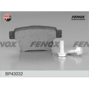 Колодки тормозные дисковые Fenox, задние, комплект на ось (4 шт), арт. BP43032