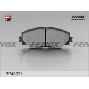 Колодки тормозные дисковые Fenox передние, комплект на ось (4 шт), арт. BP43071