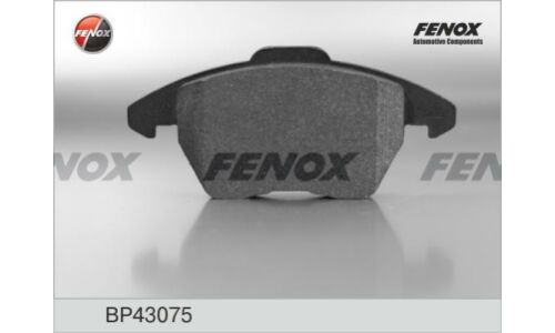 Колодки тормозные дисковые Fenox, передние, комплект на ось (4 шт), арт. BP43075