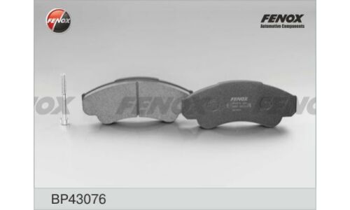 Колодки тормозные дисковые Fenox передние, комплект на ось (4 шт), арт. BP43076