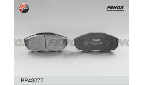 Колодки тормозные дисковые Fenox, комплект на ось (4 шт), арт. BP43077