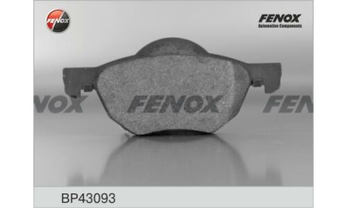 Колодки тормозные дисковые Fenox передние, комплект на ось (4 шт), арт. BP43093