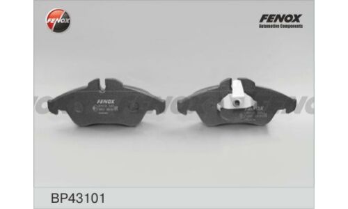 Колодки тормозные дисковые Fenox, передние, комплект на ось (4 шт), арт. BP43101