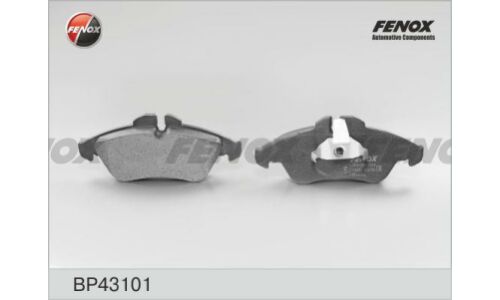 Колодки тормозные дисковые Fenox, передние, комплект на ось (4 шт), арт. BP43101