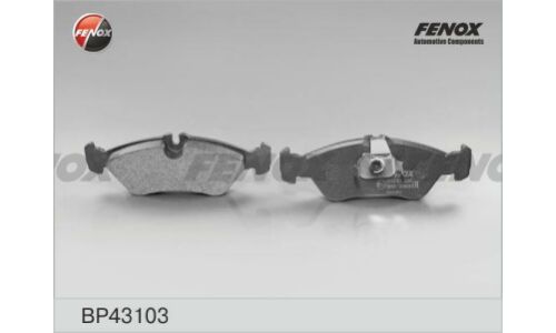 Колодки тормозные дисковые Fenox задние, комплект на ось (4 шт), арт. BP43103
