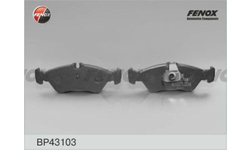 Колодки тормозные дисковые Fenox задние, комплект на ось (4 шт), арт. BP43103