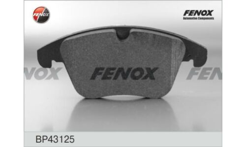Колодки тормозные дисковые Fenox, передние, комплект на ось (4 шт), арт. BP43125