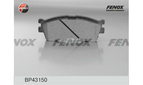 Колодки тормозные дисковые Fenox, передние, комплект на ось (4 шт), арт. BP43150