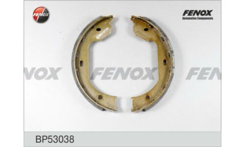 Колодки тормозные барабанные Fenox, комплект на ось (4 шт), арт. BP53038
