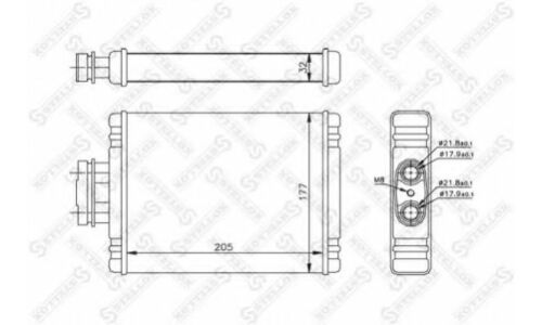 Радиатор печки VW Polo all 02> Stellox, арт. 10-35114-SX