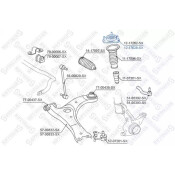 Опора амортизатора пер. Toyota Corolla | перед Stellox, арт. 12-17028-SX